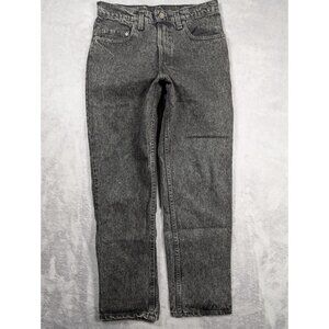 Levis 540 Vintage Jeans Mens Size 31x30 Charcoal Wash Leather Patch Paper Tag